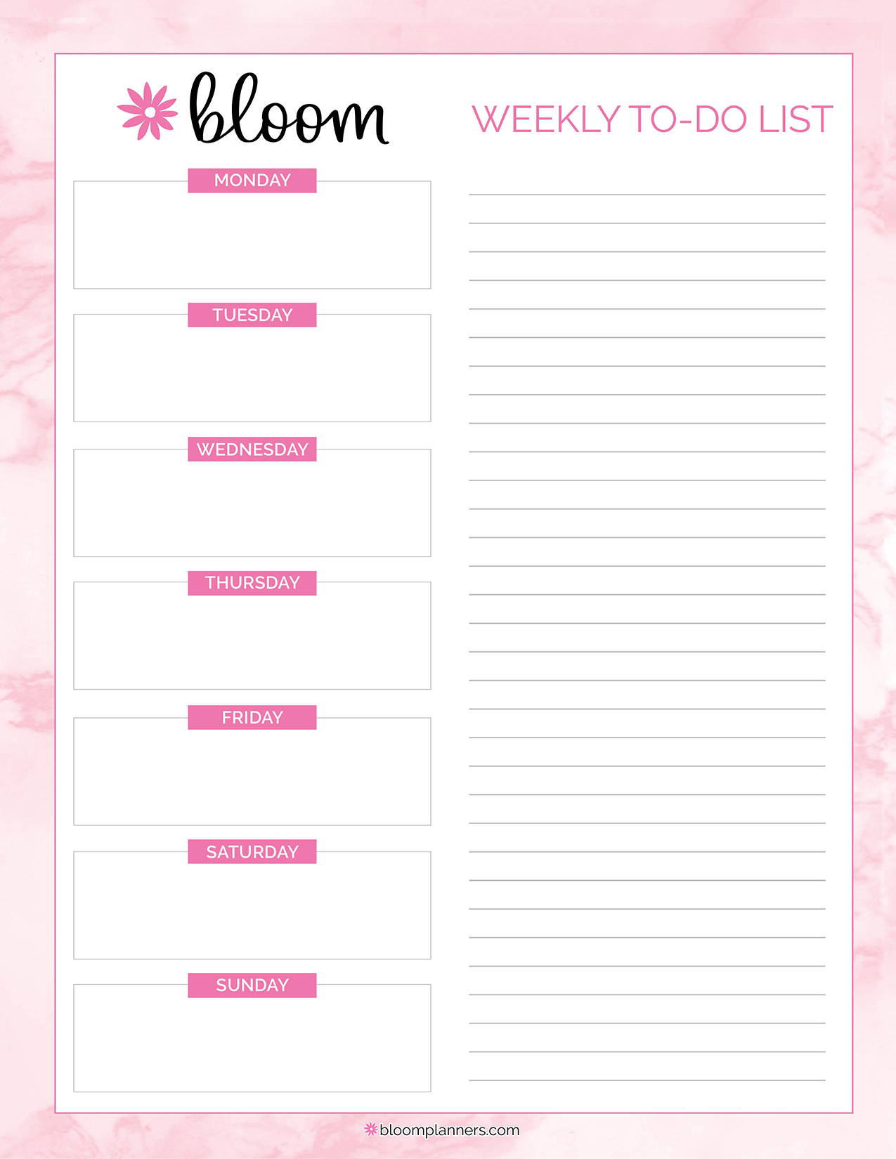 Free Printables Downloads Bloom Daily Planners