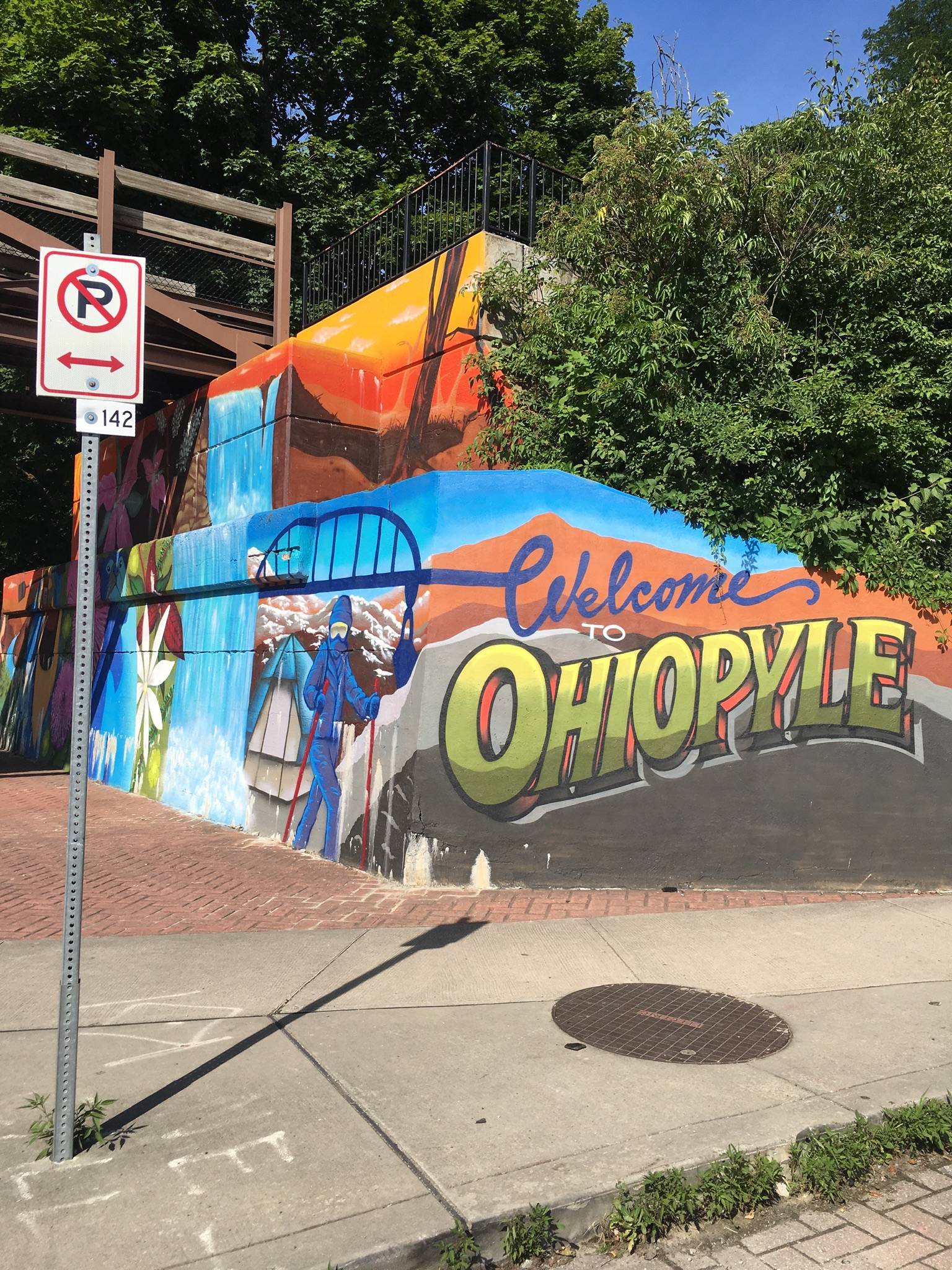 Welcome to Ohiopyle mural