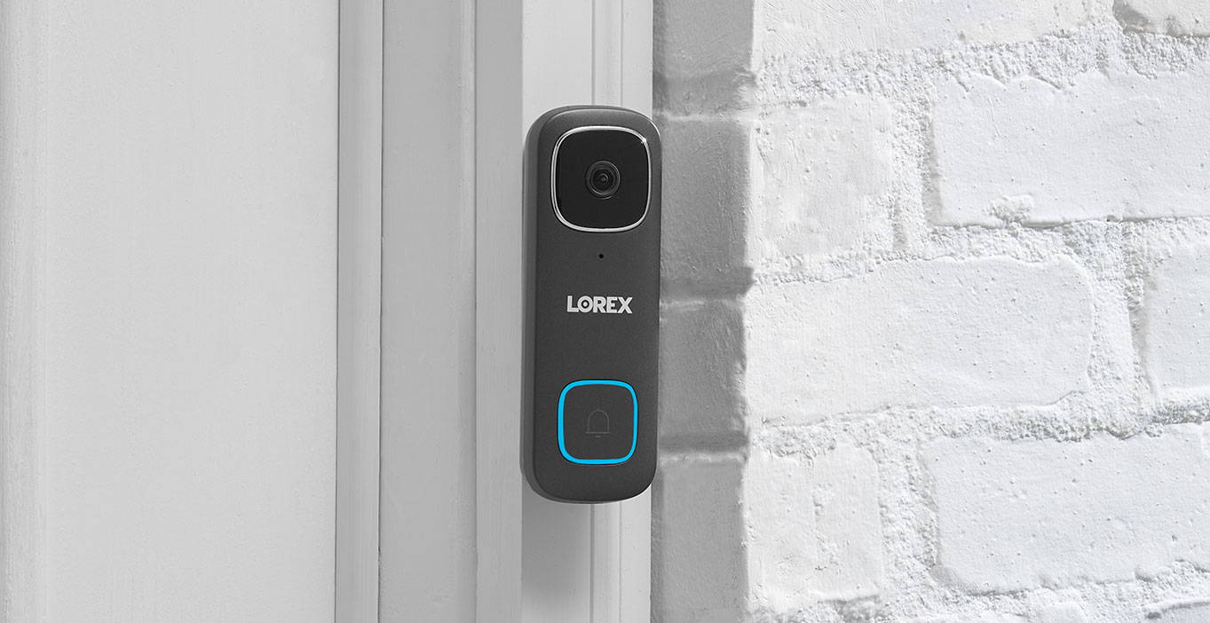 video doorbell on vacation home door