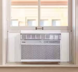 Haier window air conditioner installed