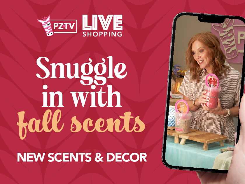 Snuggle in with fall scents, new scents and decor, live shopping.