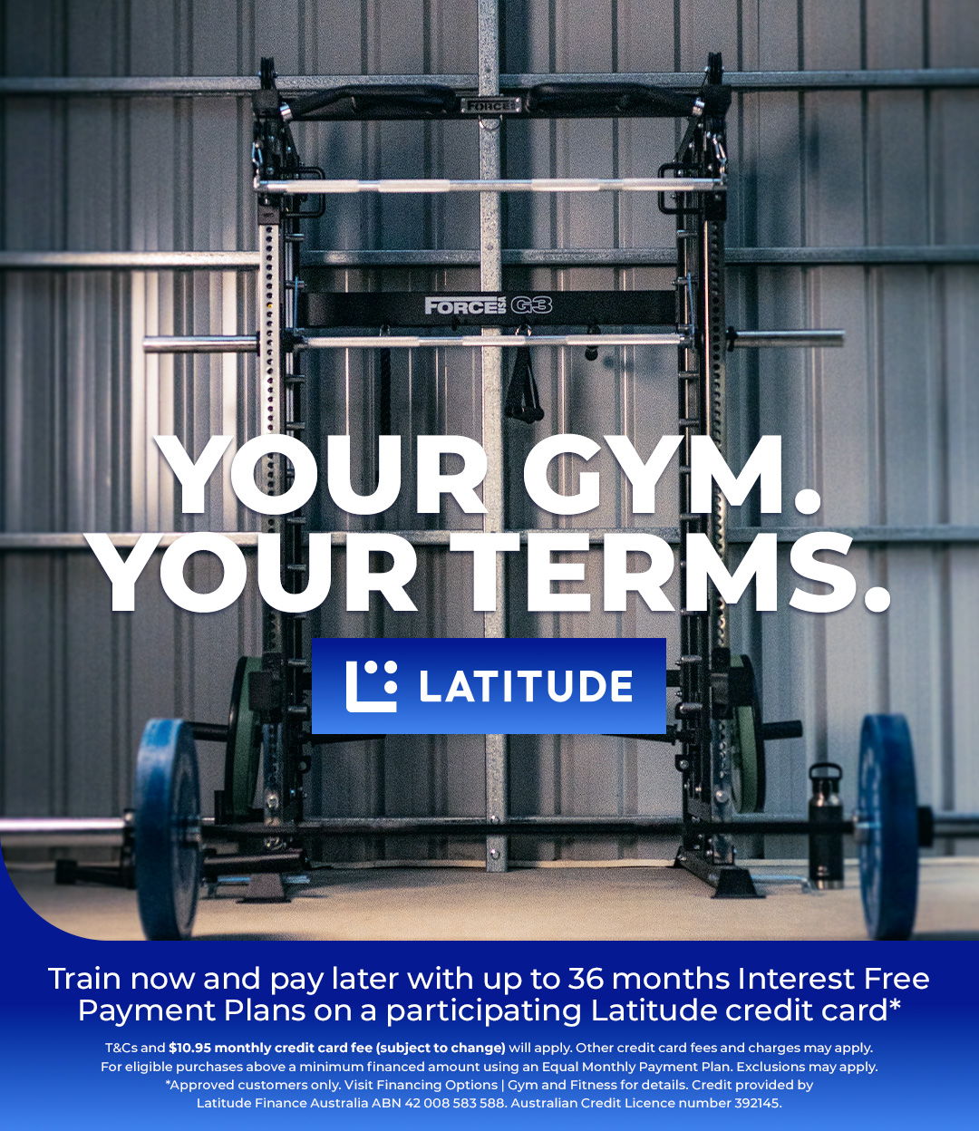 Your Gym. Your Terms. Train Now, Pay Later with up to 36 Months Interest-Free*