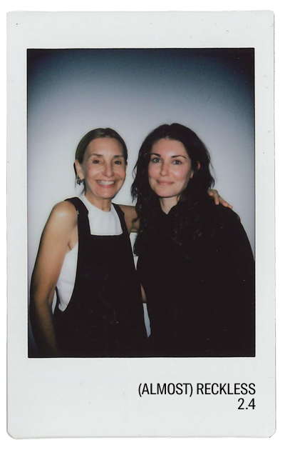 Two women smiling together in a photo booth style image. Image redirects to Almost Reckless episode 2.4. 