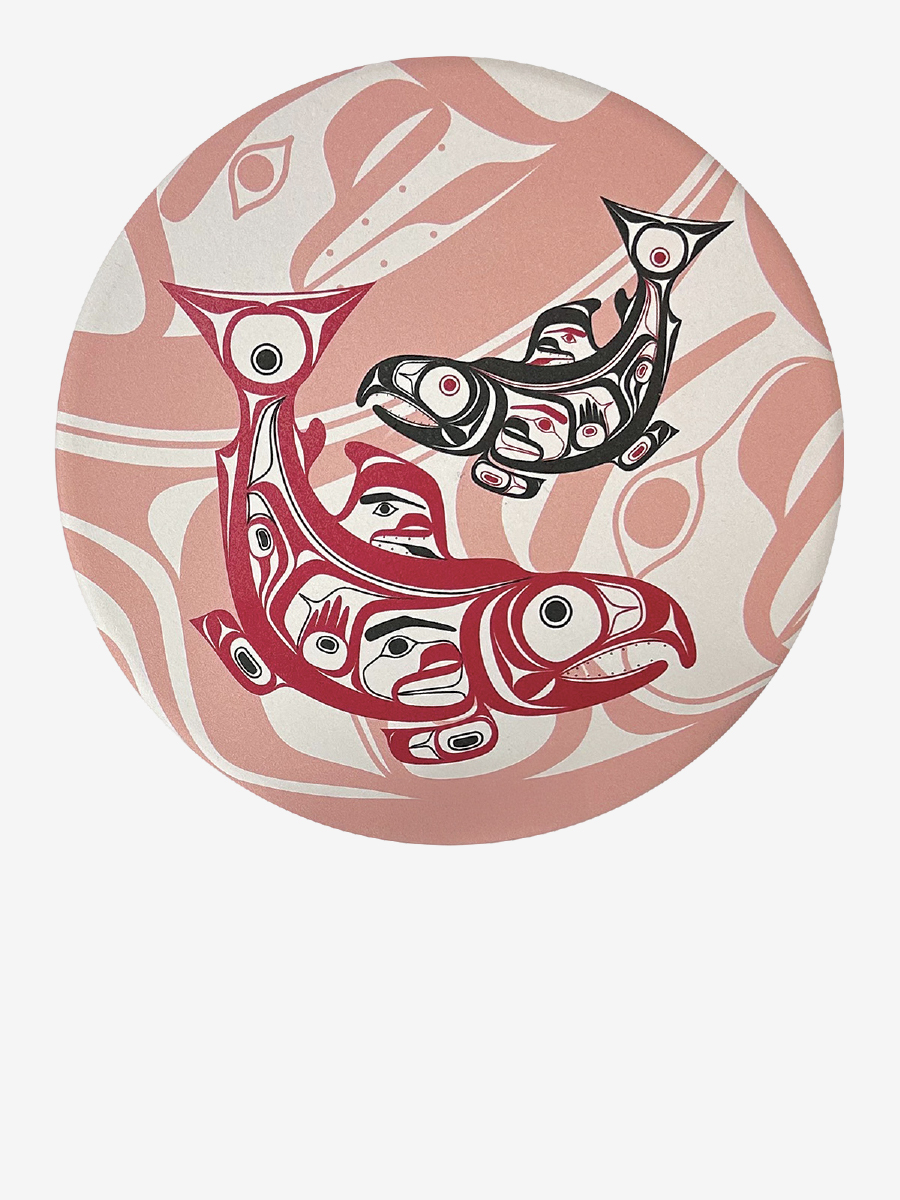 Salmon Ceramic Trivet by Corey Bulpitt, Haida