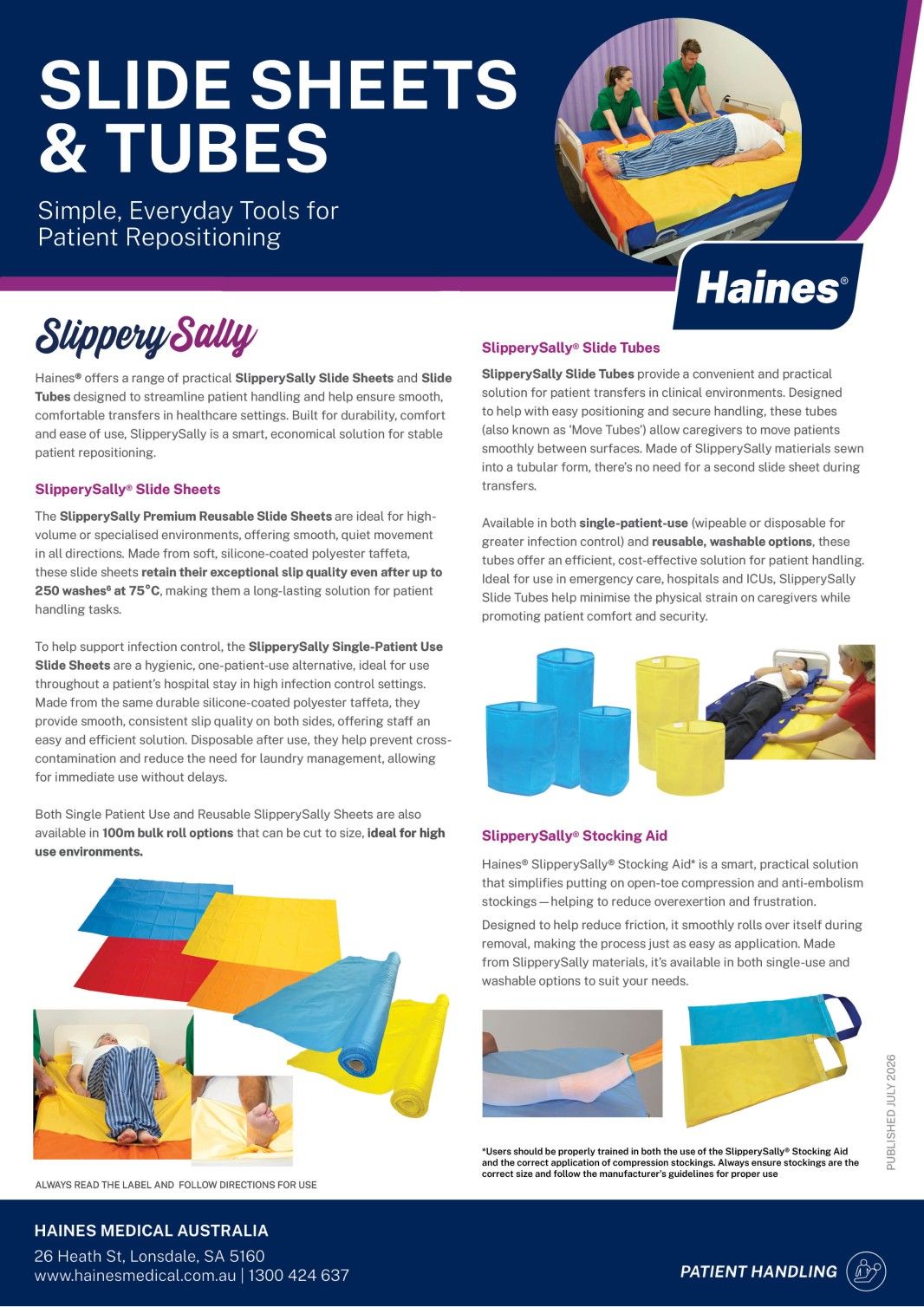 Slide Sheets & Tubes Brochure