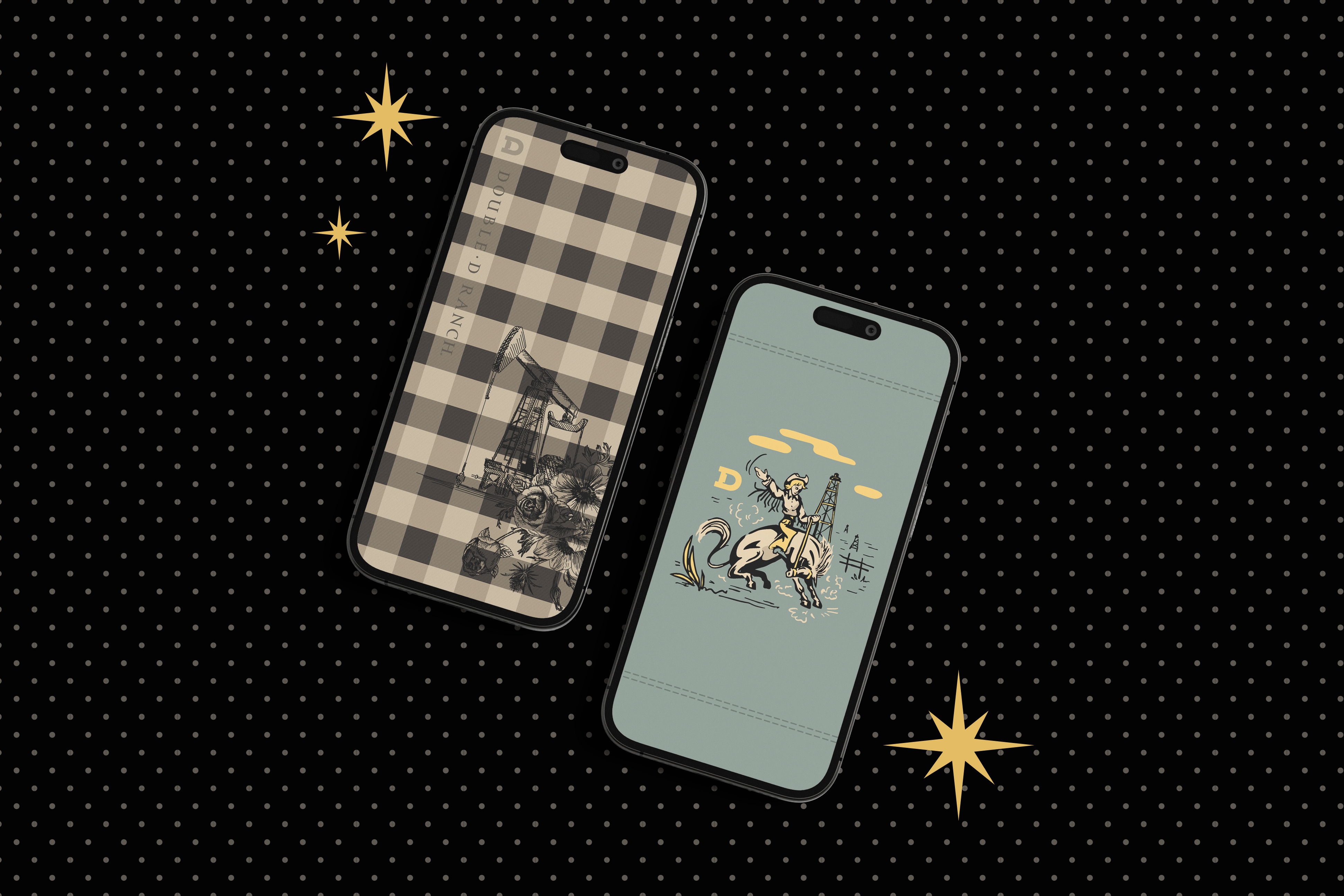 Double D Ranch, Roughneck Rodeo Collection phone backgrounds.