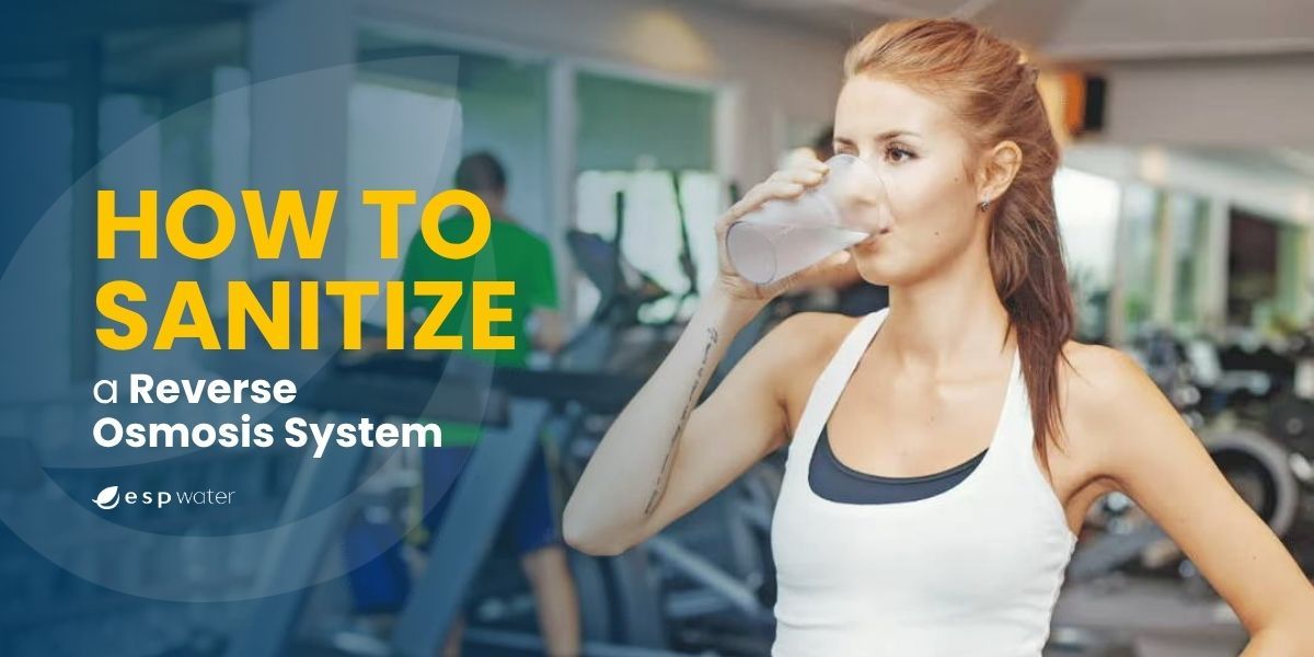 Woman drinking RO filtered drinking water