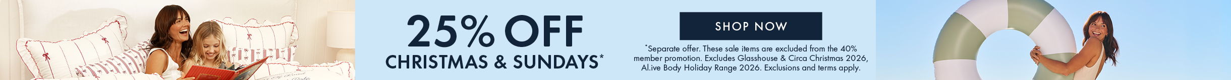 Promotional banner showing 25% off on a product or service.