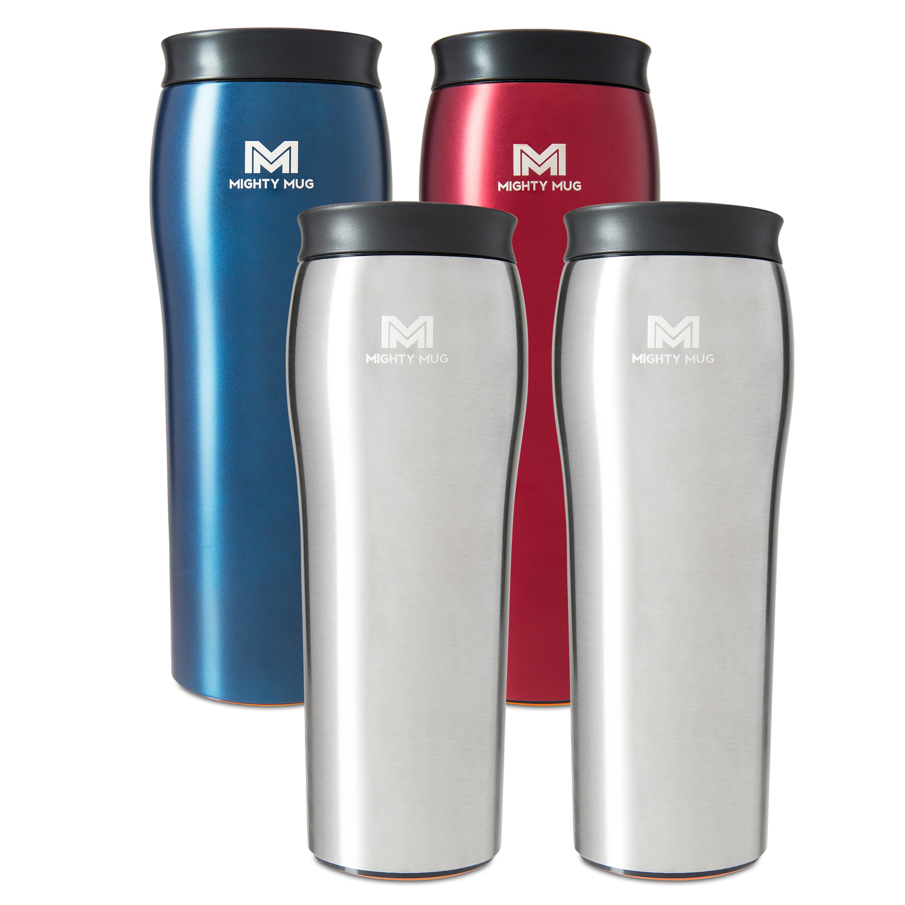 Mighty Mug | The Untippable Mug | Grips When Hit, Lifts for Sips |  Insulated Stainless Steel Tumbler…See more Mighty Mug | The Untippable Mug  | Grips