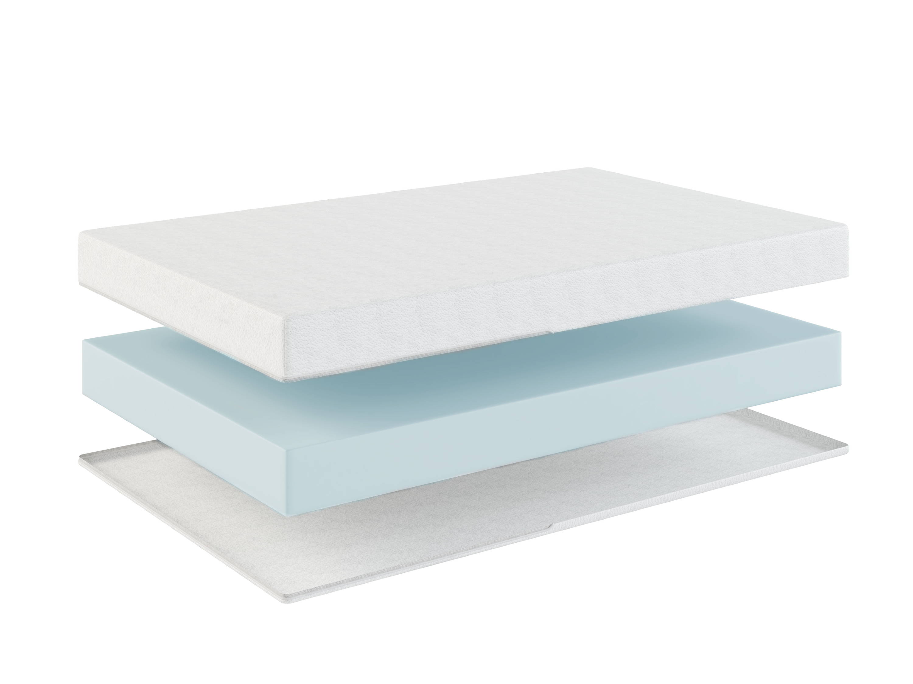 Single-Stage Basics Mini3 breathable mini crib mattress layer showing one internal layer.