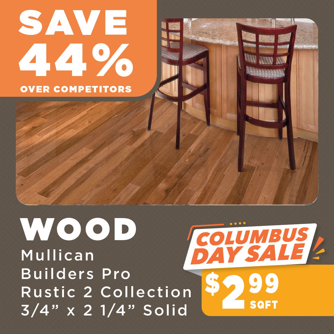 Mullican Wood Columbus Day Sale