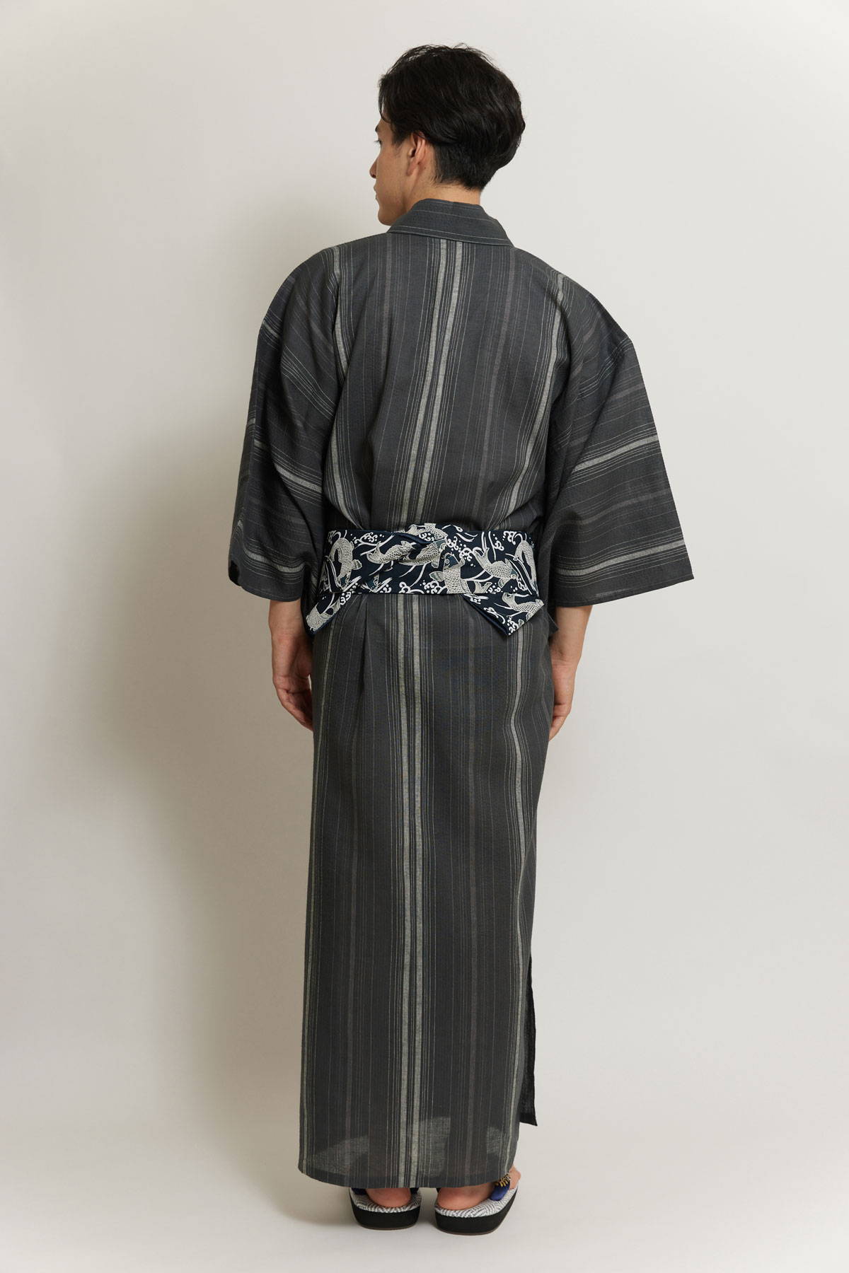 spring robe Vintage embroidered fabric haori Japanese cotton unisex top kimono outer