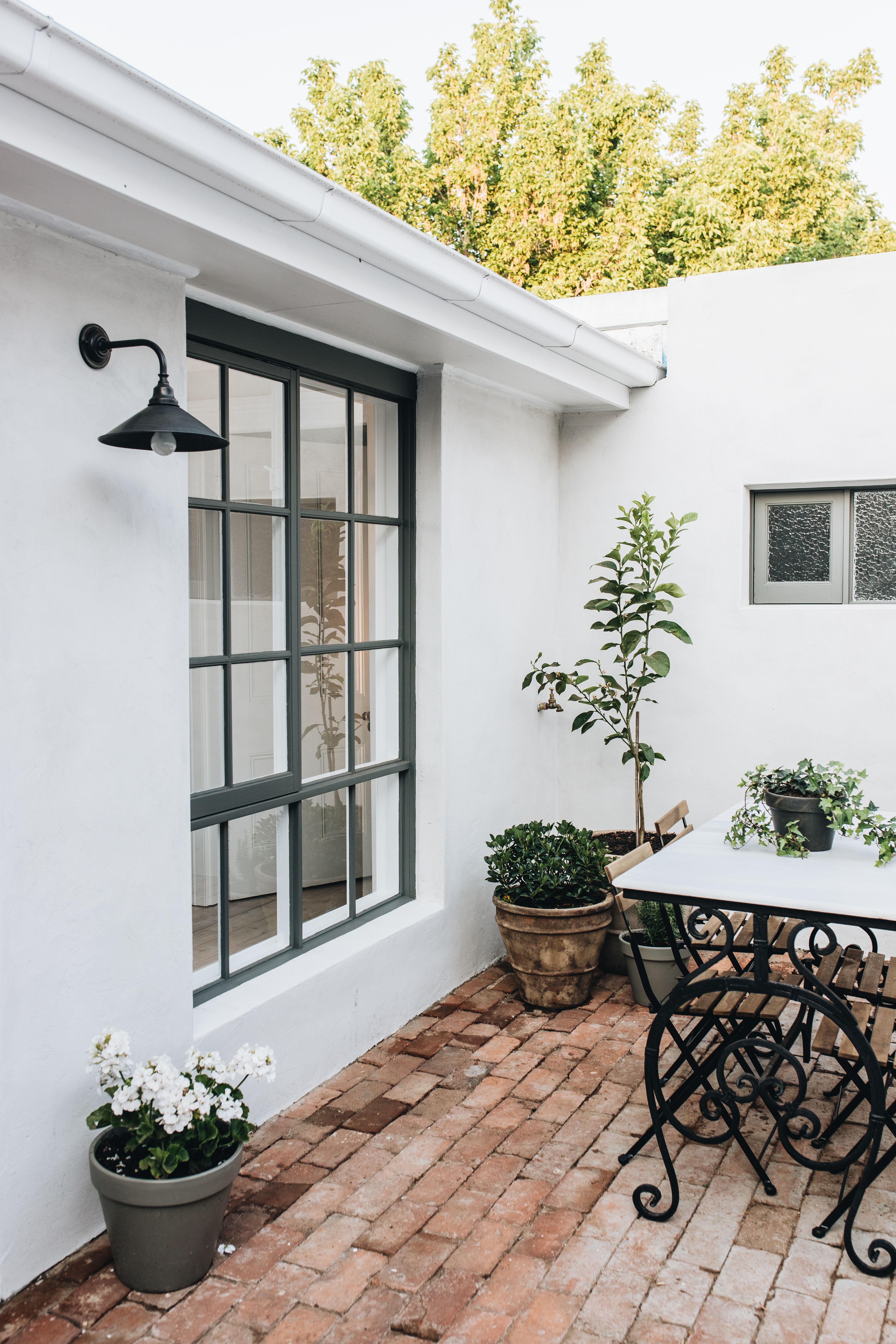 Long Bracket Conical Shade Wall Light | Exterior 