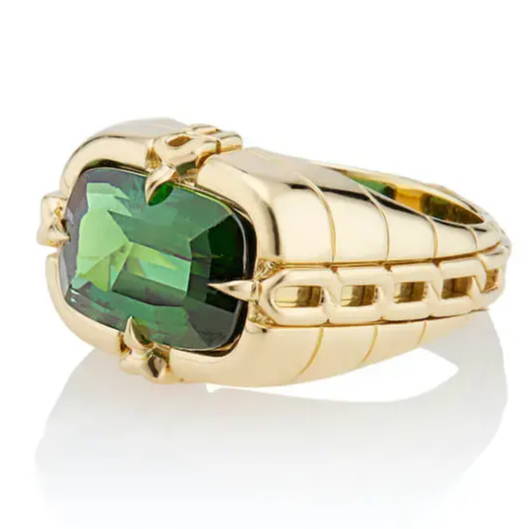 tourmaline gypsy ring side angle