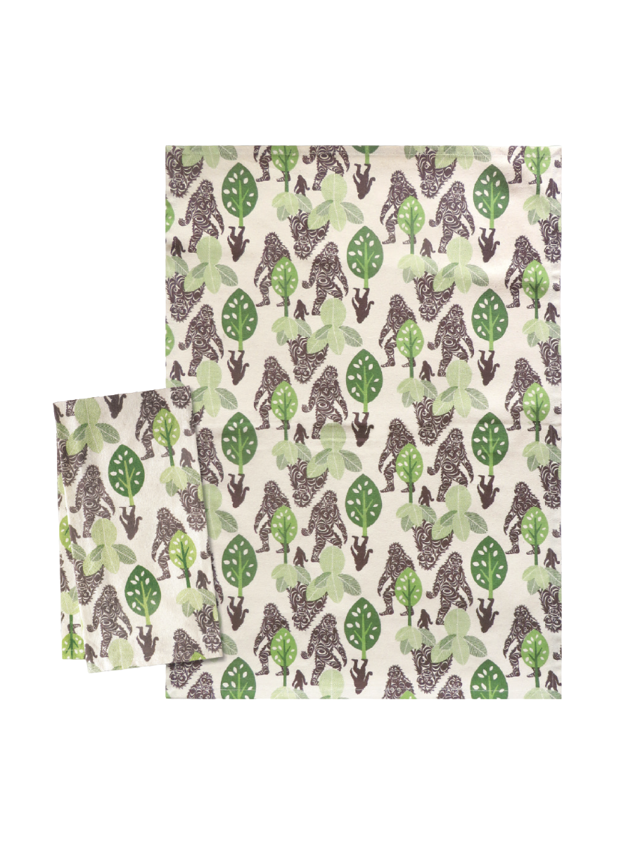 Sasquatch Tea Towel