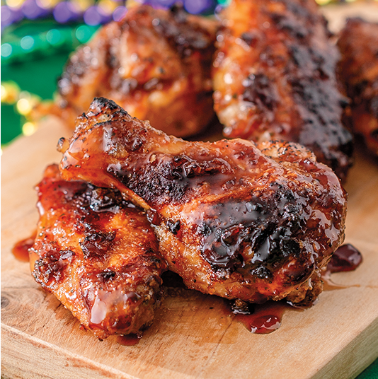 bayou bourbon chicken wings recipe