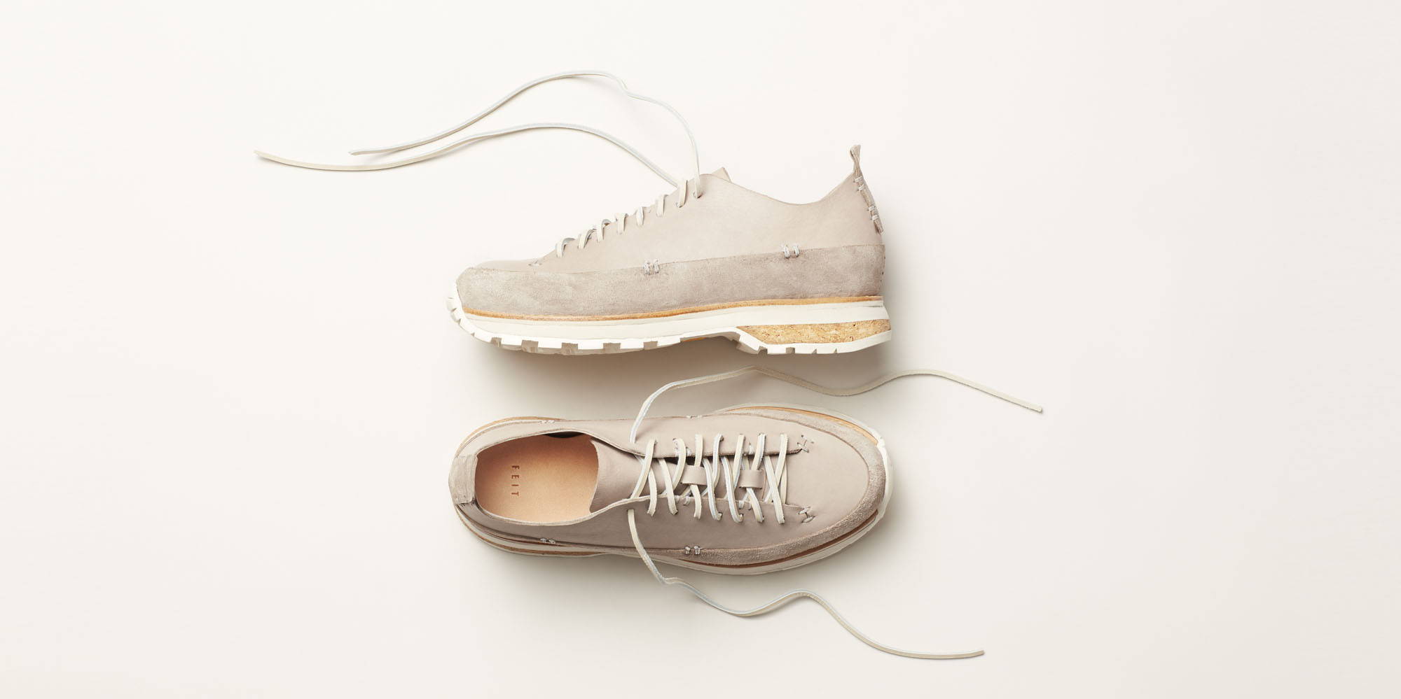 FEIT Lugged Runner in Light Grey