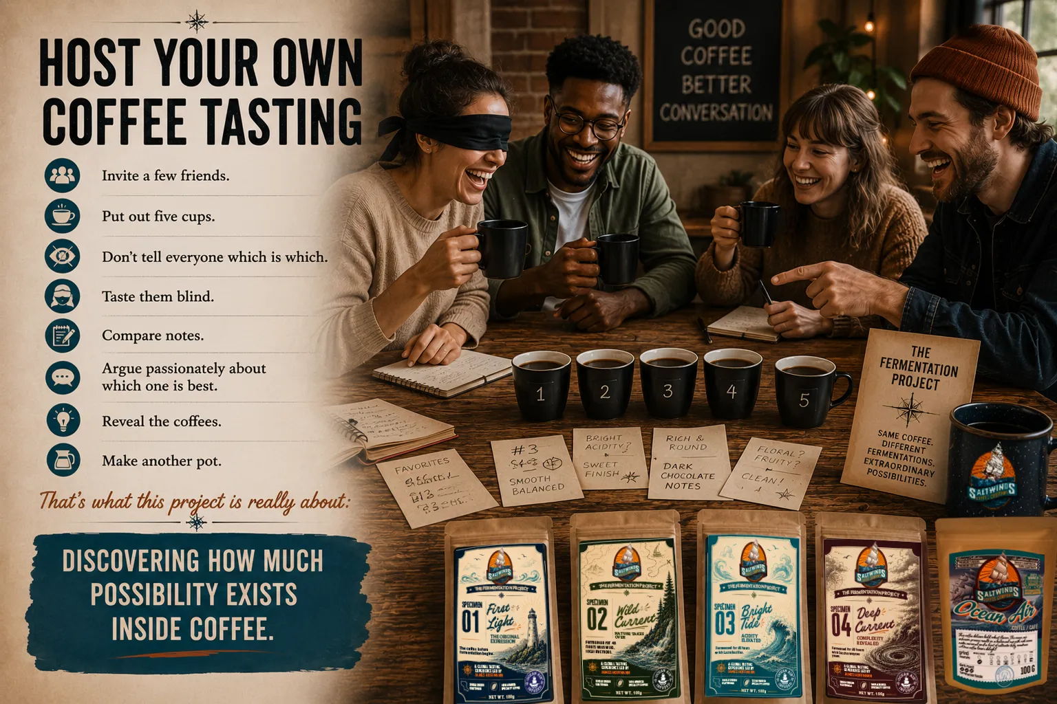 Host your own coffee tasting!