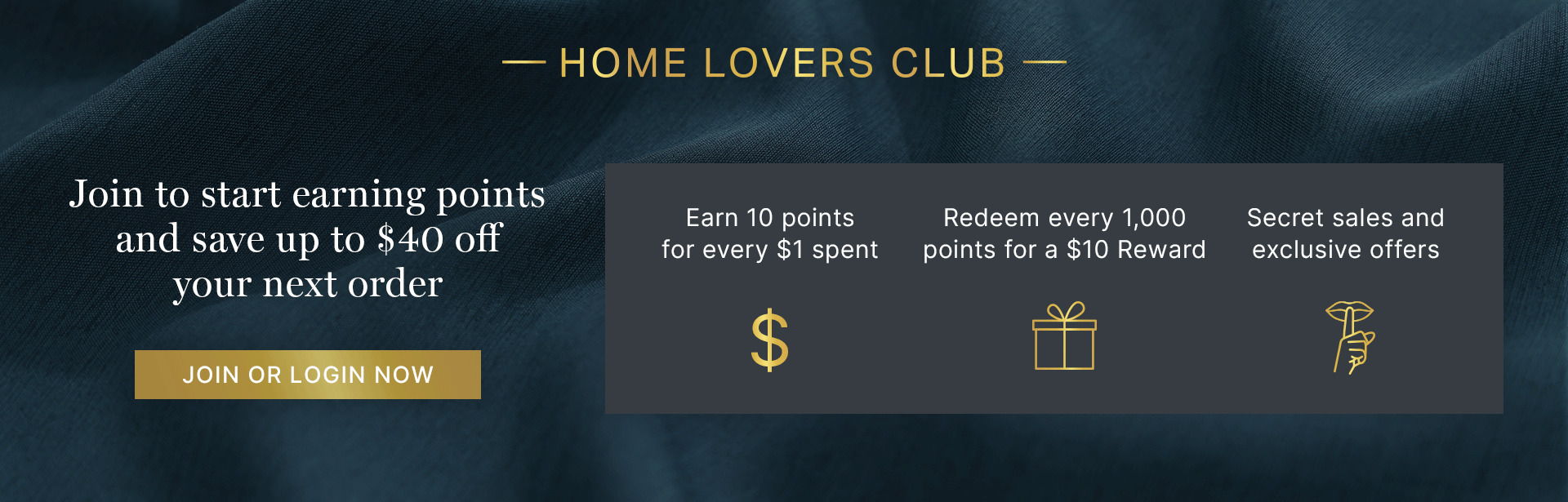 Home Lovers Club membership benefits