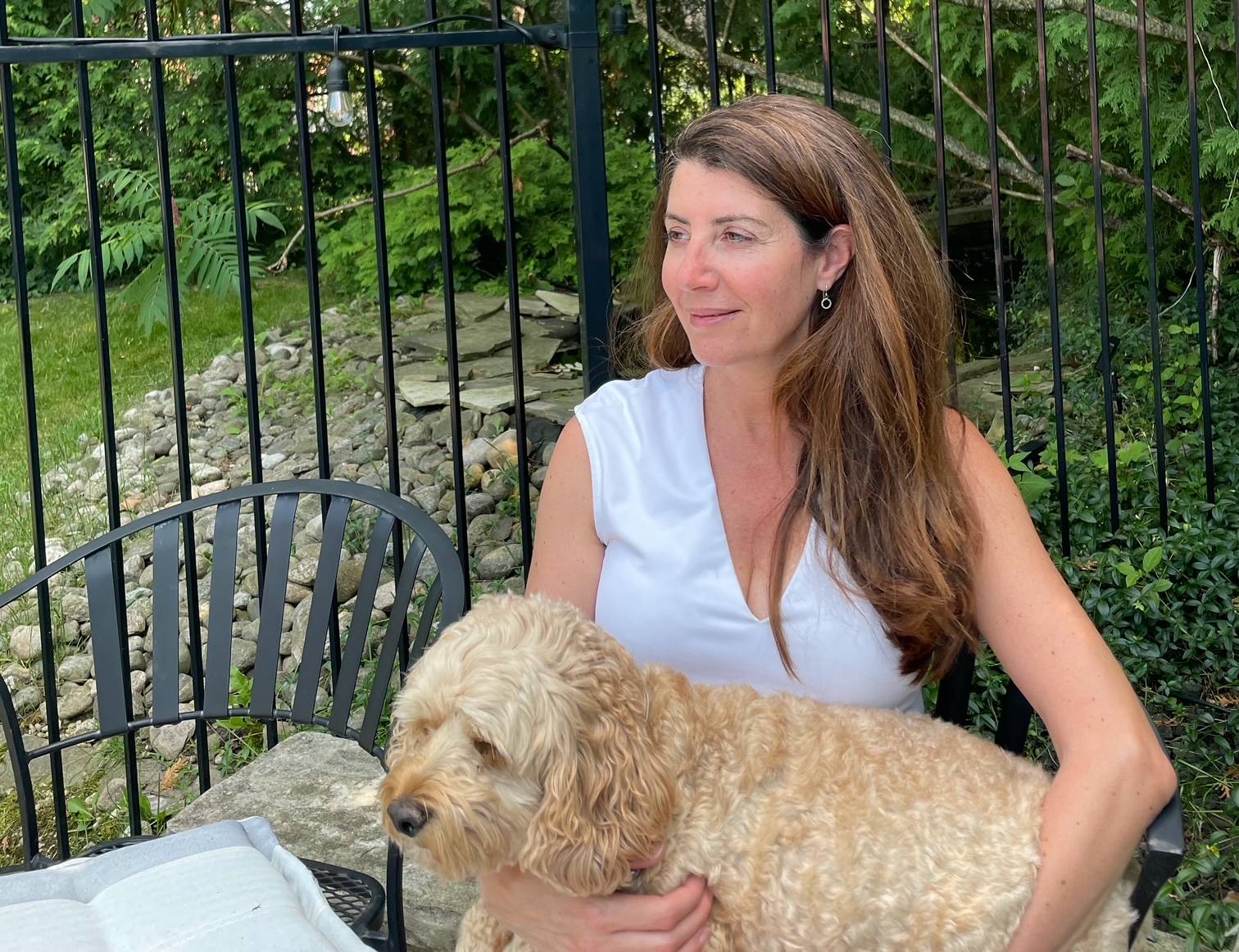 Photo of founder Jennifer Orr with dog