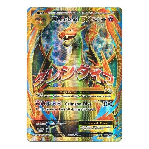 all the charizard cards A colorful Pokémon trading card featuring a dragon-like creature.