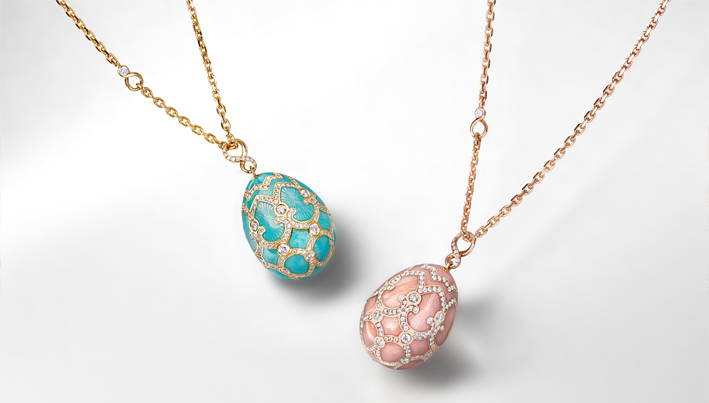 Fabergé Heritage egg pendants