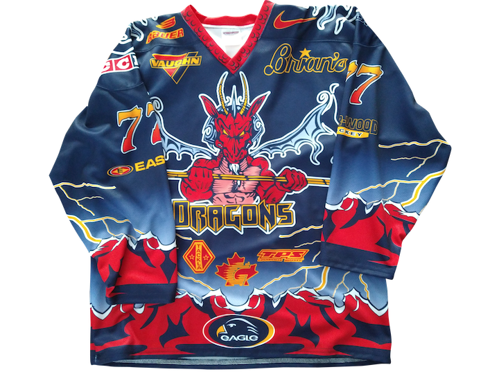 Dragons Sublimated Hockey Jersey by ProJoy Sportswear