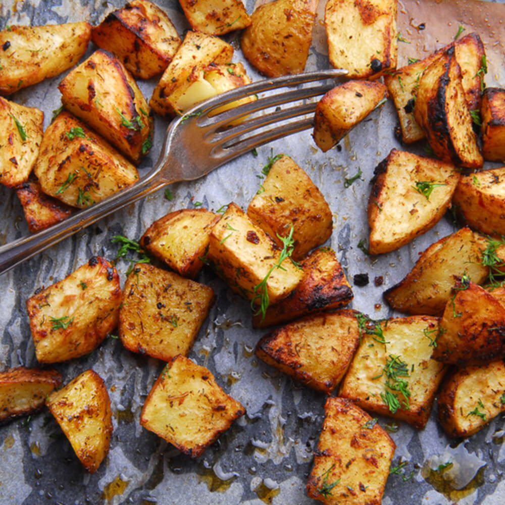 dill with roasted potatoes