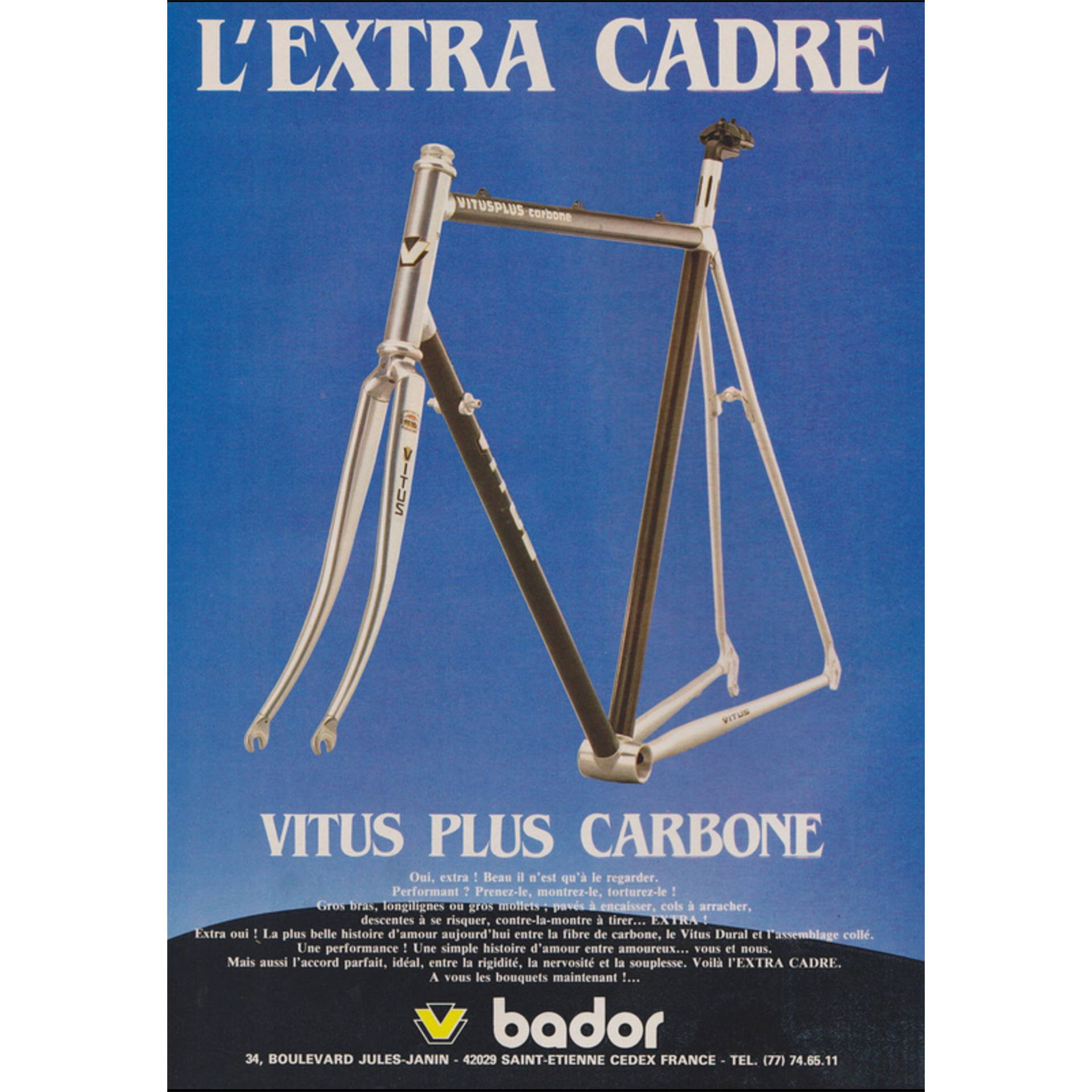 Vitus Plus Carbone print ad