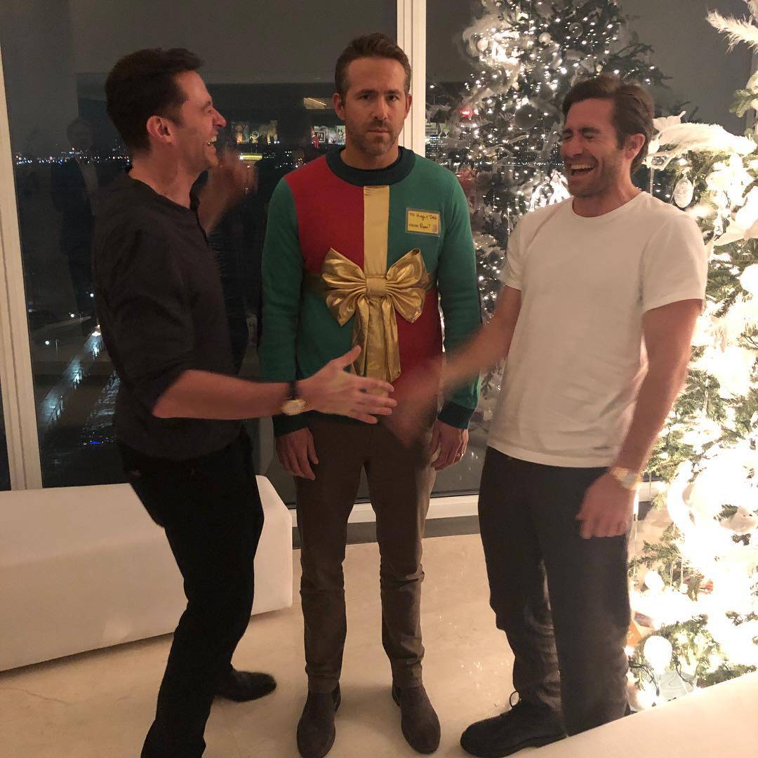 Ryan Reynold instagram picture wearing sweatshirt