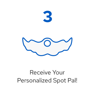 graphic of third step in getting your personalized spot pal product: receive your personalized spot pal!