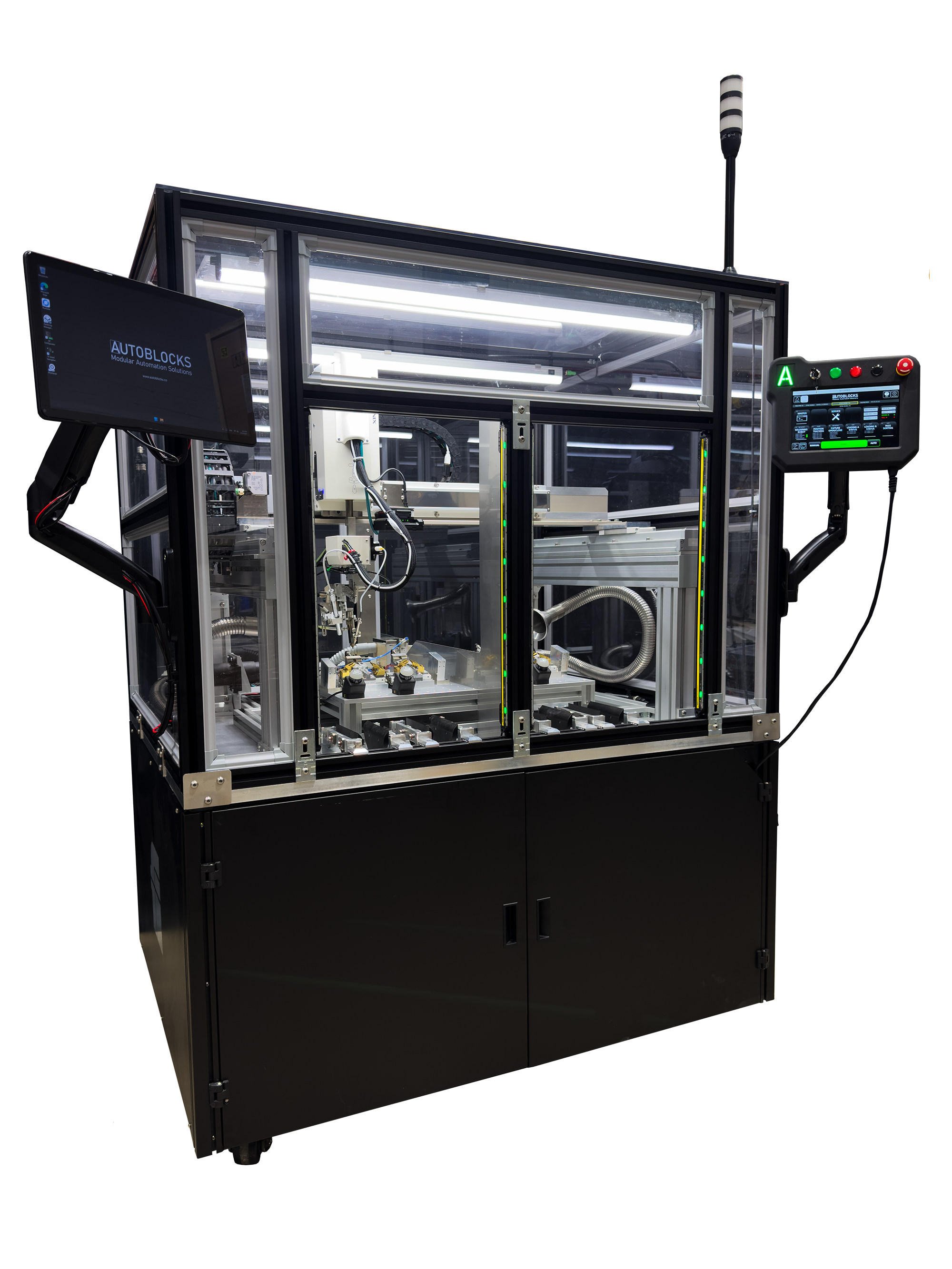 Stand-Alone Cell Gantry for Laser Soldering using Japan Unix automated by Fancort Industries