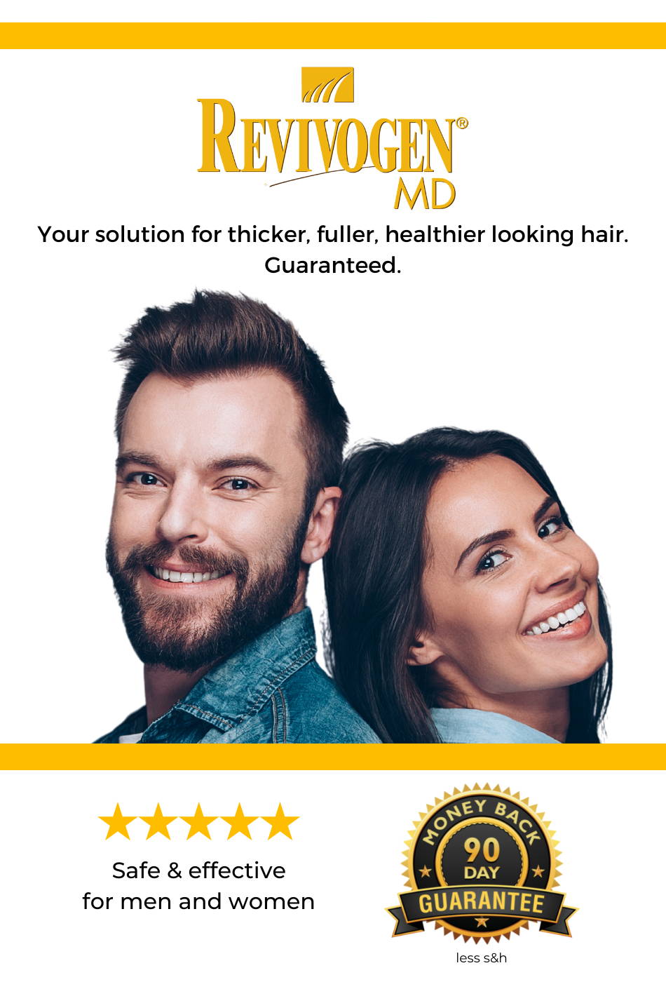 Revivogen. Your solution for thinning hair and hair loss