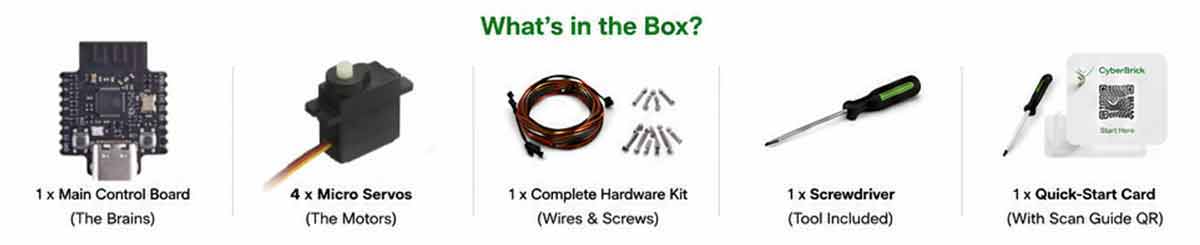 Components included in a kit: switch, wire, screwdriver, and instructions.