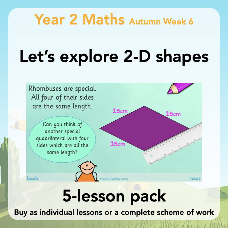 Year 2 Maths Curriculum - Let's explore 2-D shape