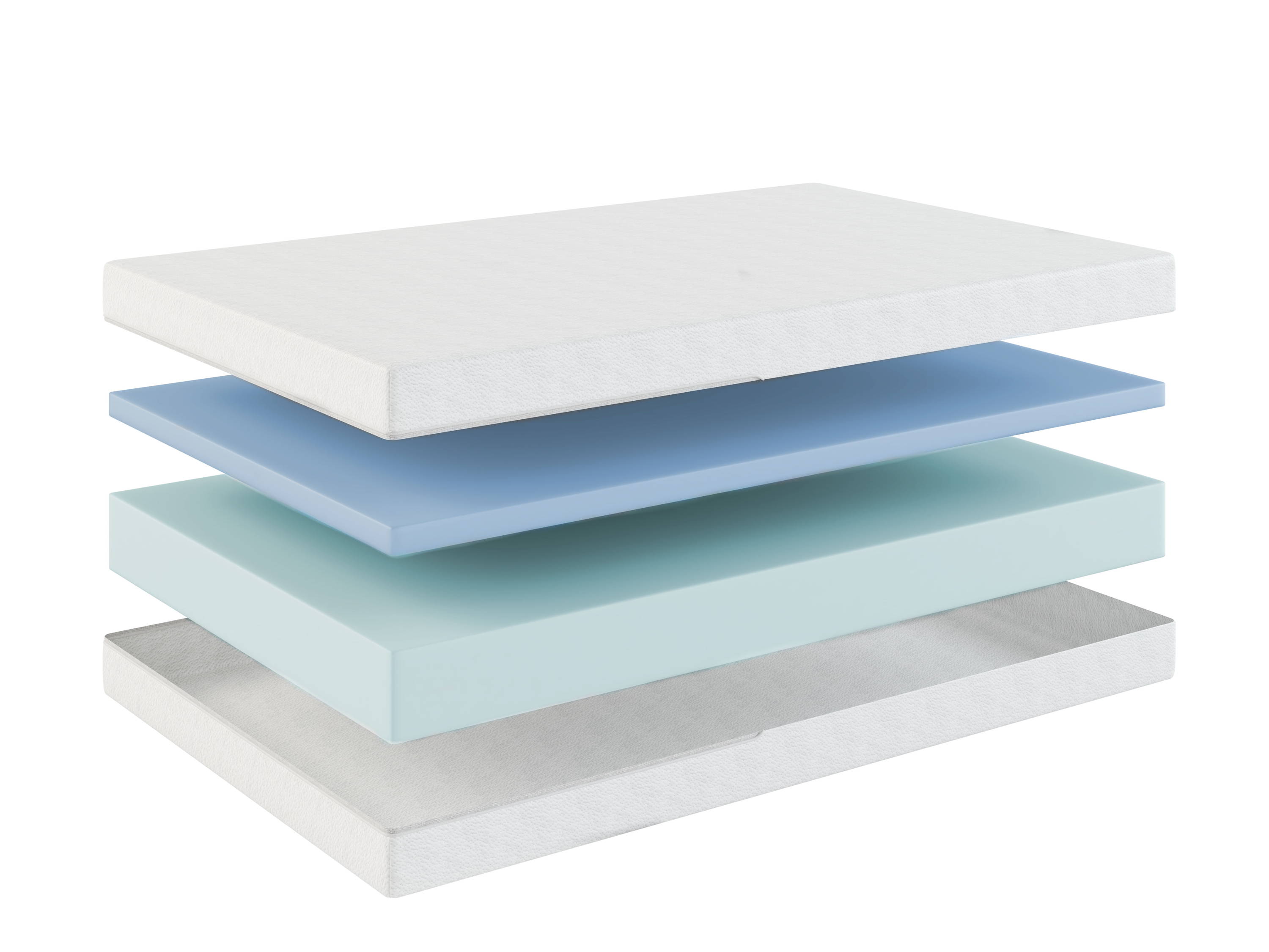 Two-Stage Basics Mini5 breathable mini crib mattress layer showing two internal layers.