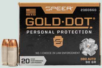 Speer Gold Dot 90 gr 380 ACP for sale