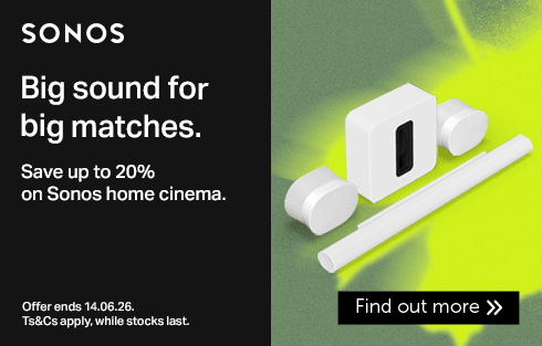 Save up to 20% on Sonos home cinema.