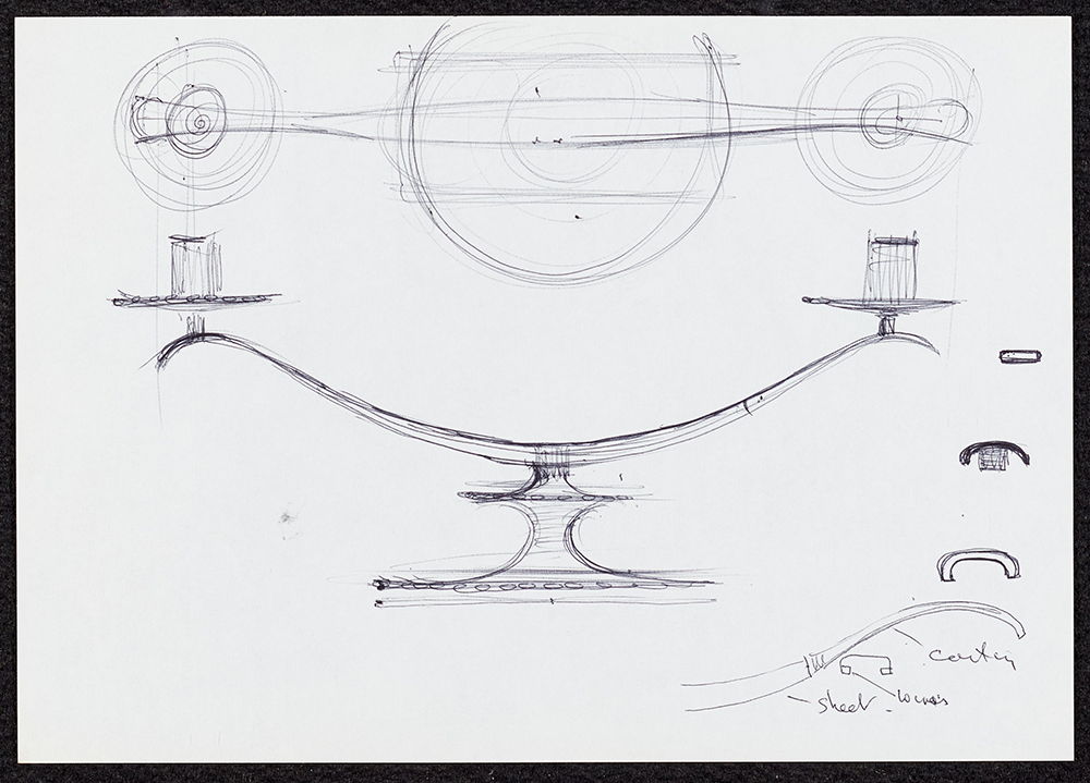 Technical drawing of the Viking Candelabra.