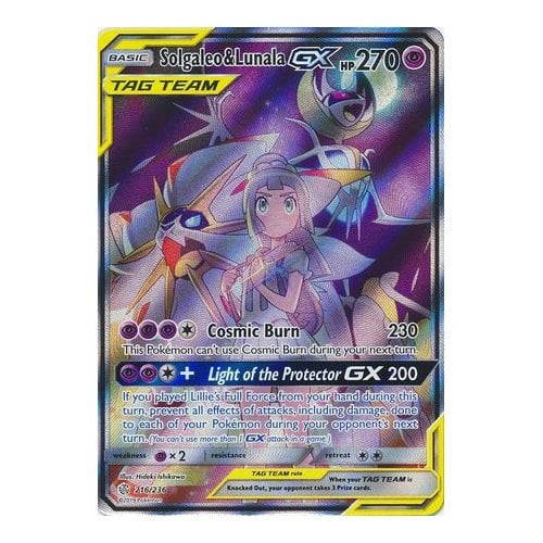 SM Cosmic Eclipse 216/236 Solgaleo & Lunala GX