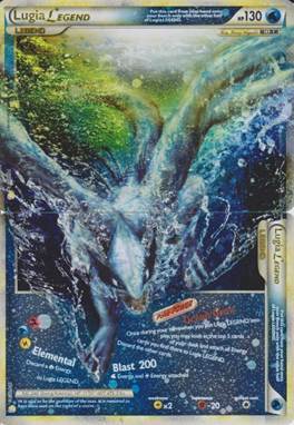pokemon card sets in order - Lugia card artwork featuring a blue and green water-themed design.