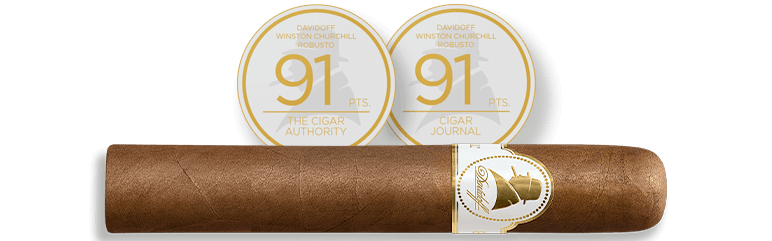The Davidoff Winston Churchill «The Original Series» Robusto cigar including its high ratings.