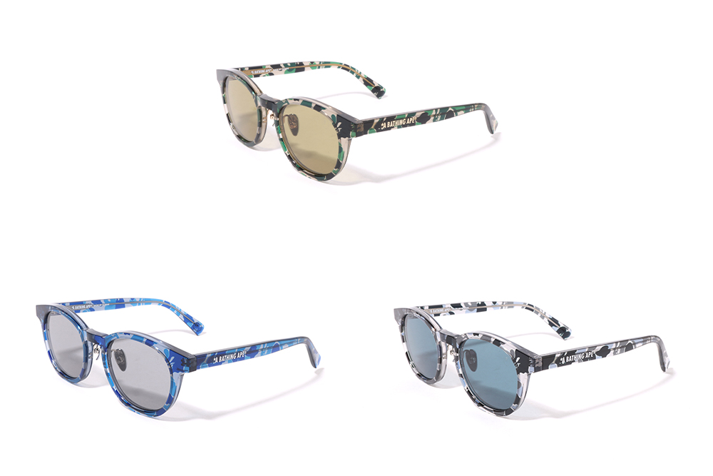 A BATHING APE サングラス クリアグレー　ホワイト EYEWEAR COLLECTION | bape.com
