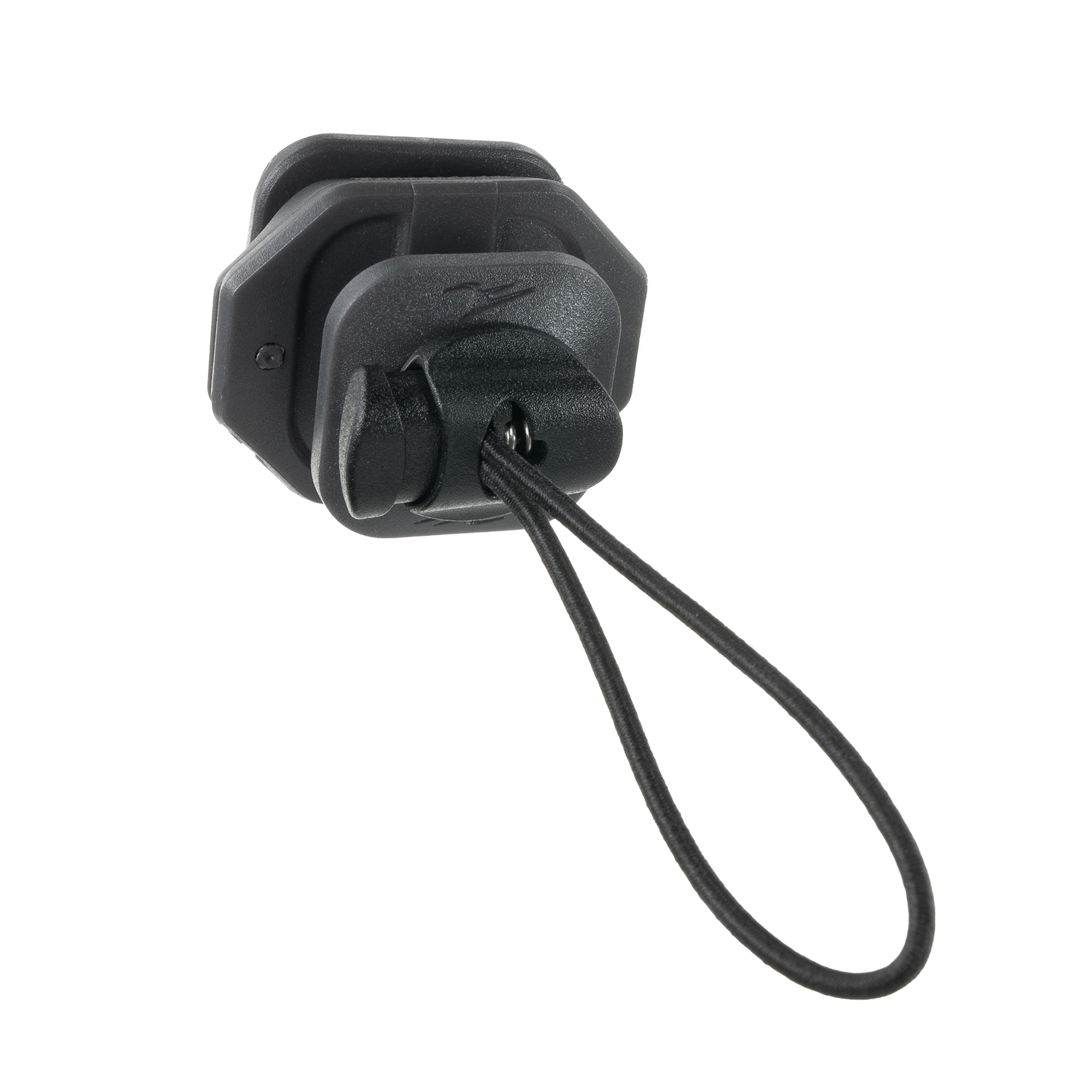 A magnetic tippet holder in grey for fishing