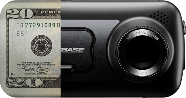 Pack caméra Dashcam 320XR + caméra arrière + carte micro SD 32Go