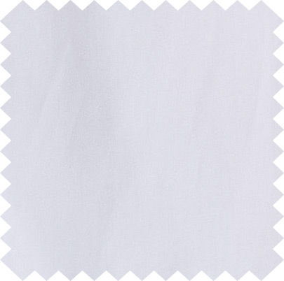 White fabric swatch with a zigzag edge.