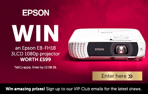 Win an Epson EB-FH18 3LCD 1080p projector worth £599