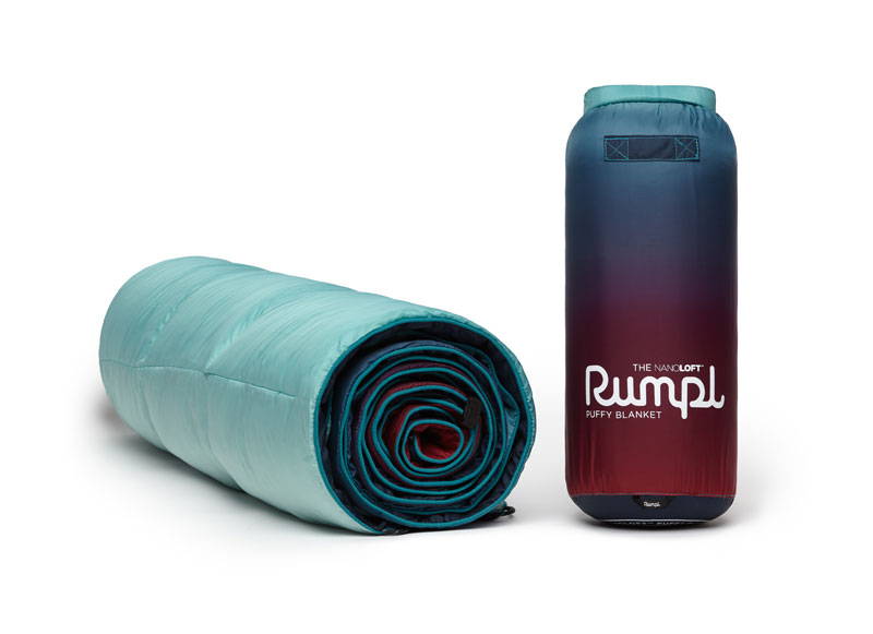 Crisp fade blue and purple blanket studio