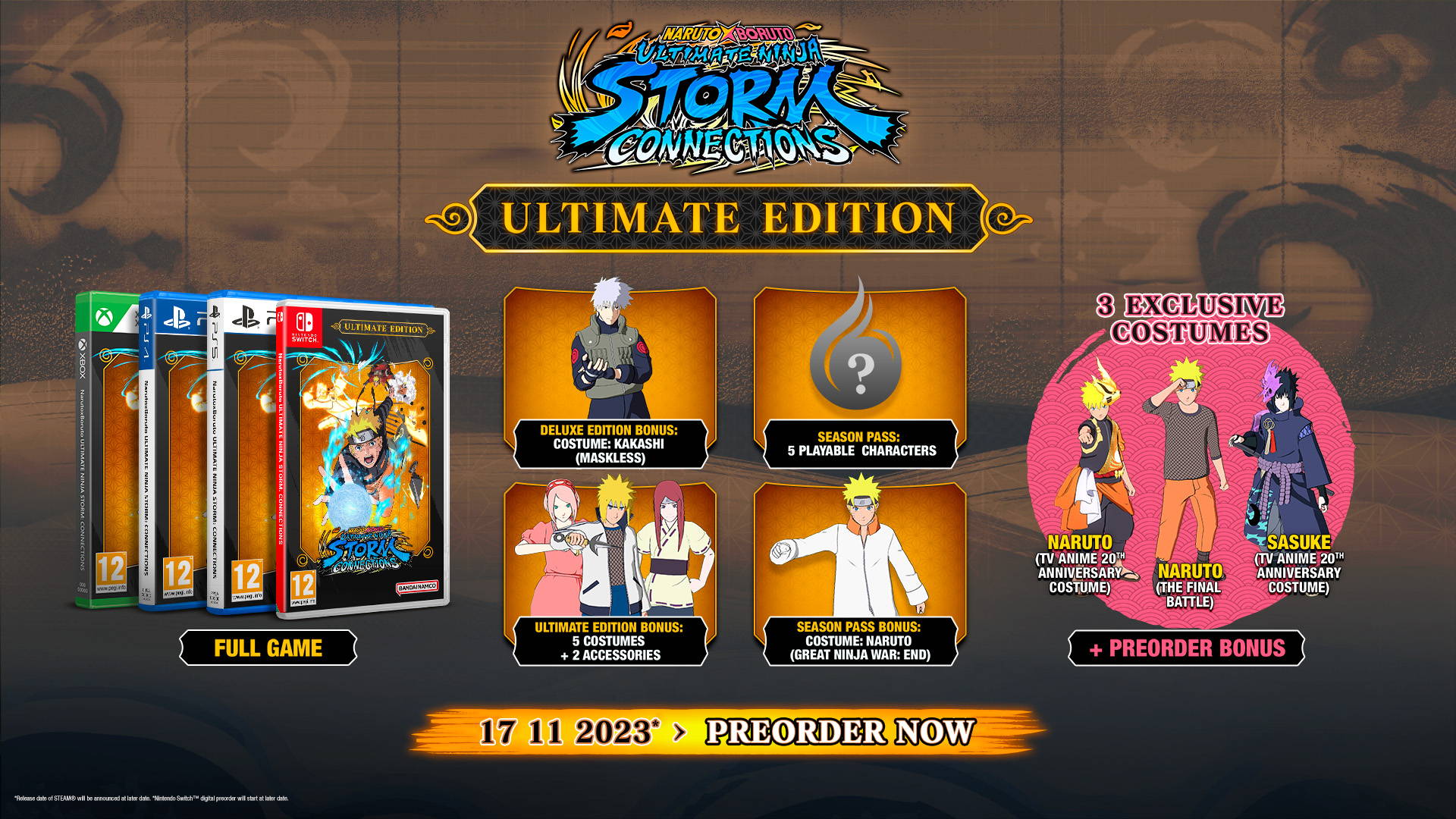 Naruto X Boruto Ultimate Ninja Storm Connections - PS5 (Mídia