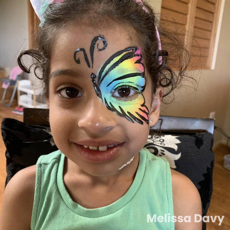 butterfly face paint easy